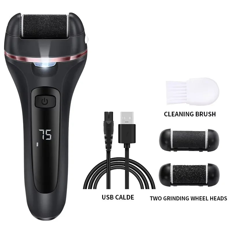 2-in-1 Electric Callus Remover — Rechargeable USB Foot File for Smooth Feet at Home